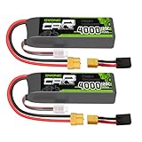OVONIC 11.1V 3S LiPo Battery 4000mAh 120C with TRA Plug for RC Car RC Truck Airplane Helicopter Boat Car Racing RC Hobby (2 Packs)