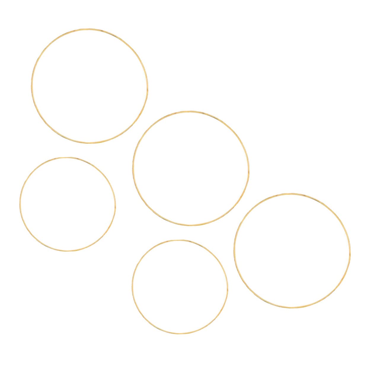 GOOHOCHY 5Pcs DIY Dreamcatcher Rings Floral Wreath Circle Frames for Crafting Unique Dream Catchers and Garlands for Home Decor