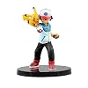 Hoge 13 cm Pokemon Pikachu Xiaozhi en Pikachu Pokemon Boxed Sculpture Gift Model Artwork Anime