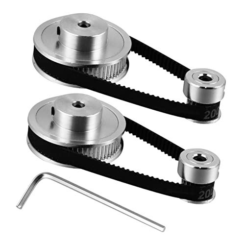 PartyKindom 3sets Synchronous Belt Pulley for Stepper Motor Variable Speeds Pulley Mechanical Belt Synchronous Wheel for