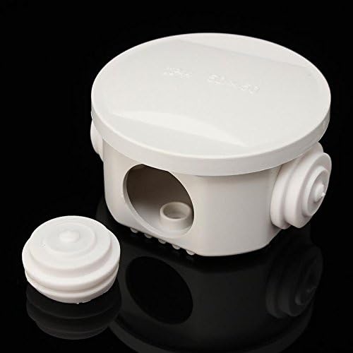 Awclub ABS Plastic Dustproof Waterproof IP65 Junction Box Universal Electrical Project Enclosure White D1.96" x H1.96"(50x50mm)