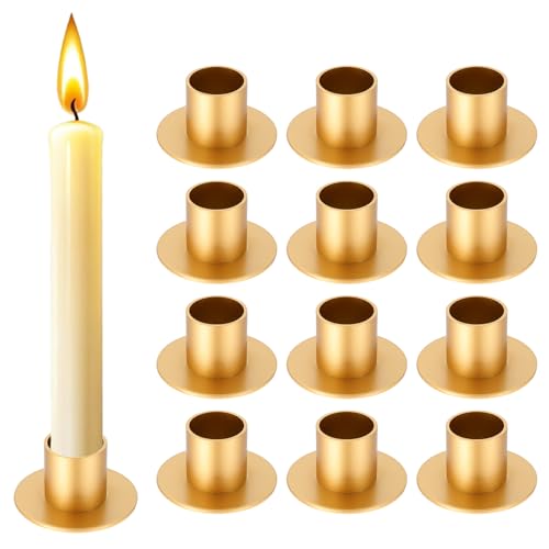 S For Pillar Candles Gold Taper Candlesticks Holders Centerp