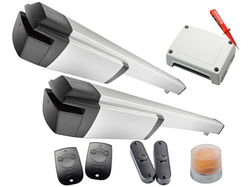 Preisvergleich Produktbild Somfy Ixengo L 3S RTS 24V Drehtorantrieb 2-flüglig + 2x Handsen. Keytis 2 RTS + Lichtschran. Master Pro BiTech + Warnlicht Eco Pro EADAMS Set ECO Comfort Pack RTS