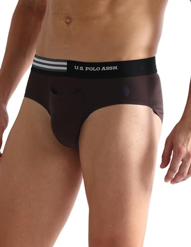 Image of U.S. Polo ASSN. Mens OEB02 Elasticized Waist Underwear Briefs - Pack of 2