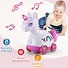 41dk7w8z8al - Unicorn Baby Toys 6-12 Months - Press & Go Musical Light Infant Baby Crawling Baby Toys 12-18 Months, Tummy Time Toys for 1 Year Old Boy Gifts Girl Toddlers Christmas Stocking Stuffers Age 1-2