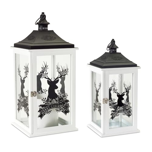 Merry Christmas Lantern (Set of 2) 17.5