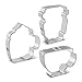 Coffee/Tea Cup Cookie Cutters 3-Pc Set Made in the USA by Ann Clark, Coffee Mug, Latte Cup, Teacup
