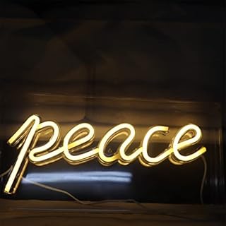 QiaoFei Led Pink Smile Neon Sign Decorative Letters Light Sign USB Light Box Neon Letters for Desktop Home Room Bar Party Holiday Events Gift (Pink)