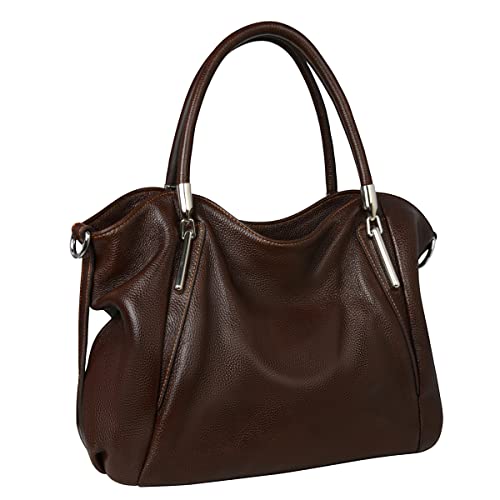 HESHE Women's Leather Shoulder Bag