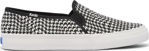 Image of Keds Womens Double Decker Canvas Slip On Sneakers Shoes Casual - Black