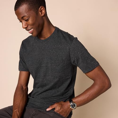 Image of Amazon Essentials Men's Short-Sleeve Crewneck Pocket T-Shirts, Pack of 2