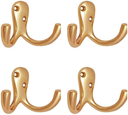 Adonai Hardware Bethsaida Brass Hat and Coat Hook (Supplied as 4 Pieces per Pack)