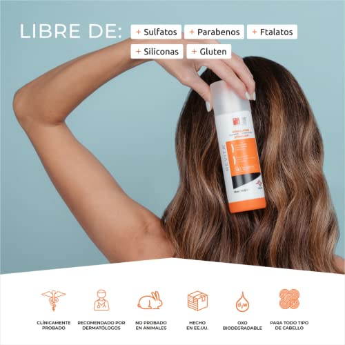 DS Laboratories Revita Champú para Adelgazamiento del Cabello - Apoya el Crecimiento, Fortalece y Espesa el Cabello - Sin Sulfato, Bloqueador de DHT (205 ml)