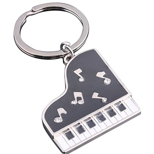Preisvergleich Produktbild Nikgic Klavier-Anhänger-Legierungs-Schlüss... Organisator für Schmucksache-Zusatz, innovatives DIY, Beutel, Beutel, Mappe, Auto-Dekoration