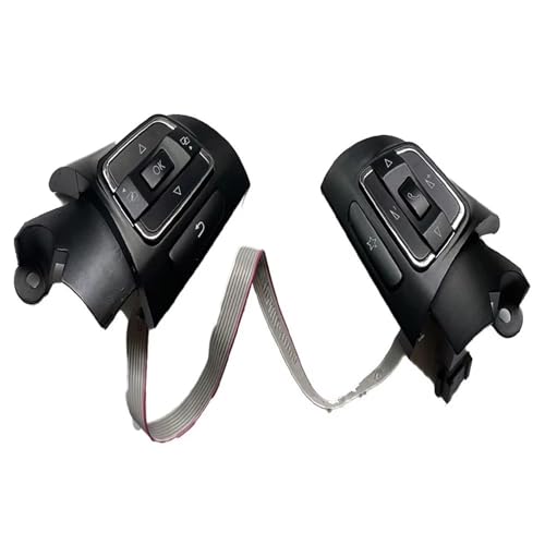 Pulsante Controllo Canale Audio Dell'interruttore Sul Volante Per VW Per Passat B7 Per Variant Per Line Per Sharan 2011-2015