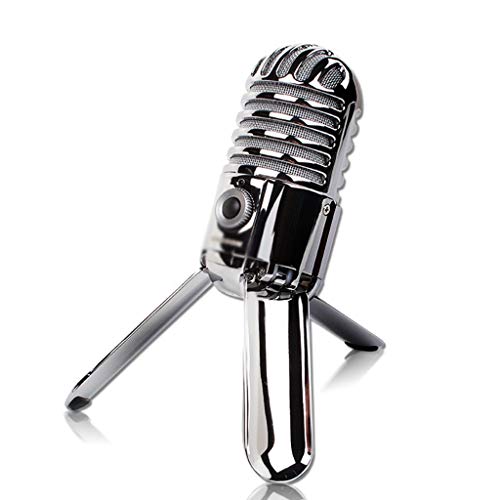 Microphone de studio USB chrome avec pieds pliables et sac de transport - 2