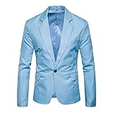 [アスペルシオ] カラフル 長袖 ジャケット メンズ フォーマル 紳士 細身 細い アウター シングル ボタン 1つボタン ジャケ オラオラ系 お兄系 うすで オールシーズン お洒落 ブレザー メンズブレザー オフィス ビジネスカジュアル スーツ生地 テーラード テーラードジャケット テーラー テラード 裏地 モード ジャケパン 長そで ロングスリーブ ながそで みずいろ アクア (L) 水色