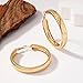 Chunky Gold Silver Hoop Earrings for Women Wide Flat Huggie Hoops Dangle Earrings Big Large Punk Smooth Surface Statement Earrings Fashion Jewelry (A Gold)