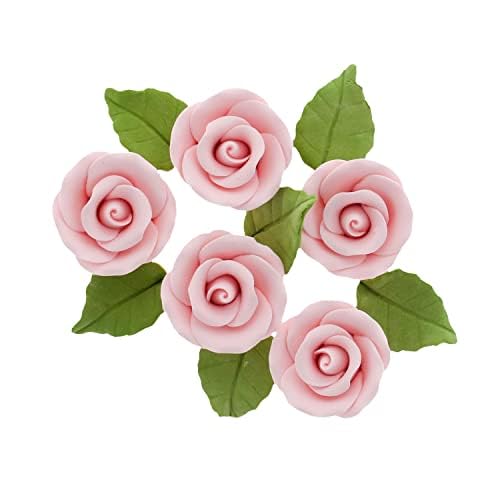 Global Sugar Art Premium Wedding Rose Edible Sugar Cake &