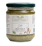 LUMANGIA GMBH Vegane Rucolasauce, 180g, mit Rucola 37,8% und Mandeln 13%, Extra Natives Oliven&ouml;l, Mediterrane Pastasauce, Glutenfrei