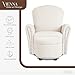 Evolur Vienna Swivel Glider with Ottoman, FSC Certified, Greenguard Gold and JPMA Certified Glider Rocking Chair, 360° Swivel Motion, Ergonomic Design Nursery Glider, Sweet Cream