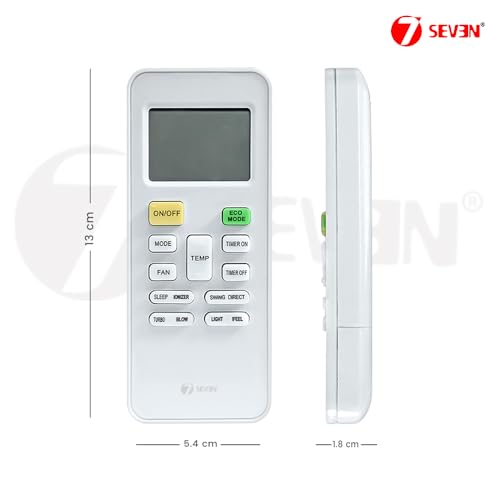 Image of 7SEVEN Compatible with Bluestar AC Remote Control Model 149A Suitable for Split & Window 1 | 1.5 | 2 Ton Air Conditioner Remote - Match Remote Keys Exactly to Replicate Genuine Remote Function
