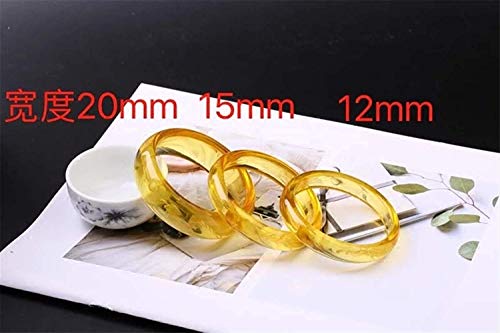 Bague Citrine Naturelle Dragon et Phénix 55-62 mm en quartz sculpté main - 2