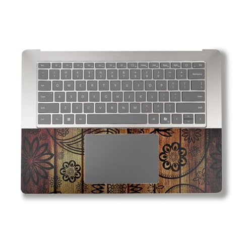 Image of Laptop Skin Compatible with Alienware M18 R2 (2024) - Wooden Floral - Premium 3M Vinyl Protective Wrap Decal Cover - Easy to Apply | Crafted in The USA by MightySkins