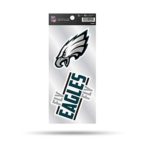 NFL Philadelphia Eagles Double Up Die Cut 2-Piece Sticker Sheet