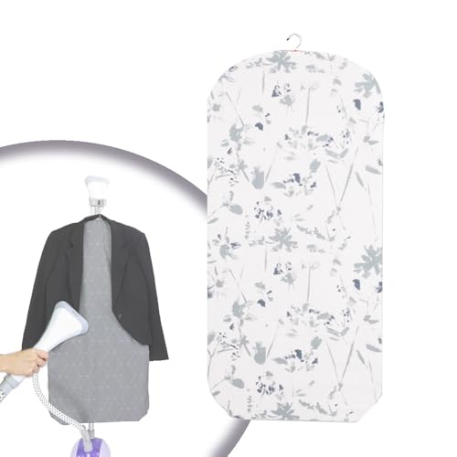 IMUNKT ASSE da Stiro Verticale da Appendere, ASSE da Stiro Pieghevole, Stampato, 89x44,5 Cm, Tappetino da Stiro per Ferri da Stiro A Vapore(White-a)