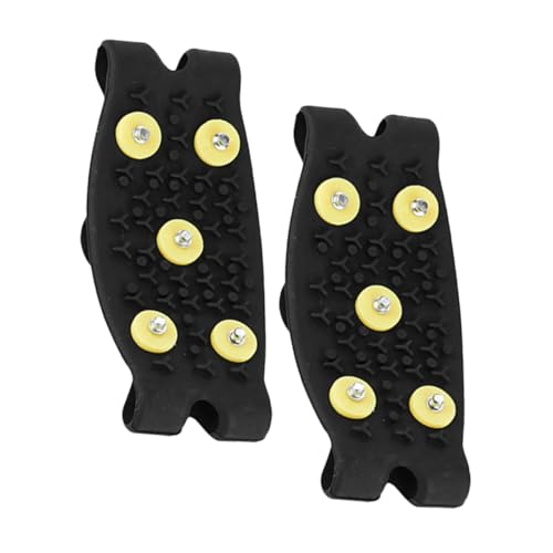 SHERCHPRY 1pair Outdoor Boy Girl Ice Cleats Tooth Non-Slip Shoe Grippers for Snow Ice Anti-Skid Spikes Lightweight Cold-Resistant TPE Material for Winter Adventures