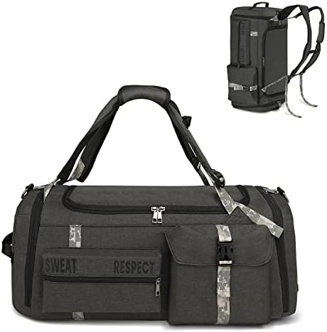 Gym Bags for Men Gym Duffle Bag Backpack 3-Way Sports Duffel Bags for Men with Shoe Compartment & Wet Pocket Gym Bags for Men Gym Duffle Bag Backpack 3-Way Sports Duffel Bags for Men with Shoe Compartment & Wet Pocket