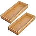 mDesign Wooden Bamboo Drawer Organizer - 15
