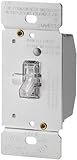 EATON Wiring TI306L-K 600-Watt 120-Volt Single-Pole/3-way Lighted Incandescent/Halogen Toggle Dimmer with Non-Preset