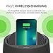 Belkin SOUNDFORM Elite Hi-Fi Smart Speaker + Wireless Charger (Alexa Voice-Controlled Bluetooth Speaker) Sound Technology By Devialet, Fast Wireless Charging for iPhone, Samsung Galaxy & More - Black