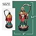 Santa Muerte Statue 5 inch, Grim Reaper Statue in Rainbow Robe, Reaper Figurine of Holy Death