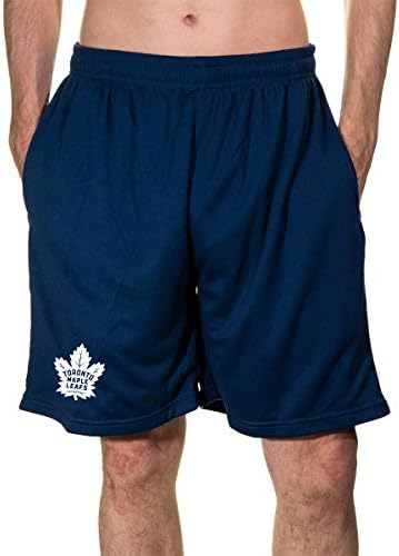 Calhoun NHL Men's Team Logo Air Mesh Shorts (Toronto Maple Leafs, Large) - 1
