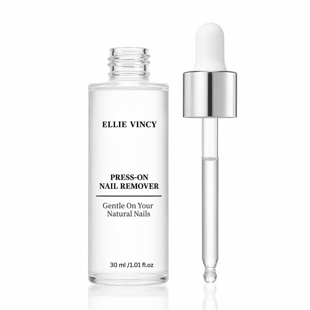 Ellie Vincy Press-On Nail Remover | Gentle, Odor-Free, Acetone-Free, Nail-Friendly Serum for Press-On & Fake Nails | 30ml / 1.01 fl. oz. image 5