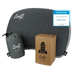 Zenft Reisekissen – Outdoor Kissen, Travel Pillow, extra weich, Reisekopfkissen – Kissen aufblasbar, Camping Ausrüstung…