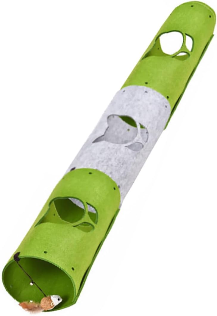 BESPORTBLE 1set Cat Tunnel Playset Cozy Cat Toys Detachable Mats for Indoor Felt Tunnels for Kittens and Pets for Relaxation and Fun
