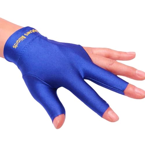 Image of LGB Partners Billiards Professional Snooker and Pool Glove, Two-Finger Design, Pack of 1 (Blue)