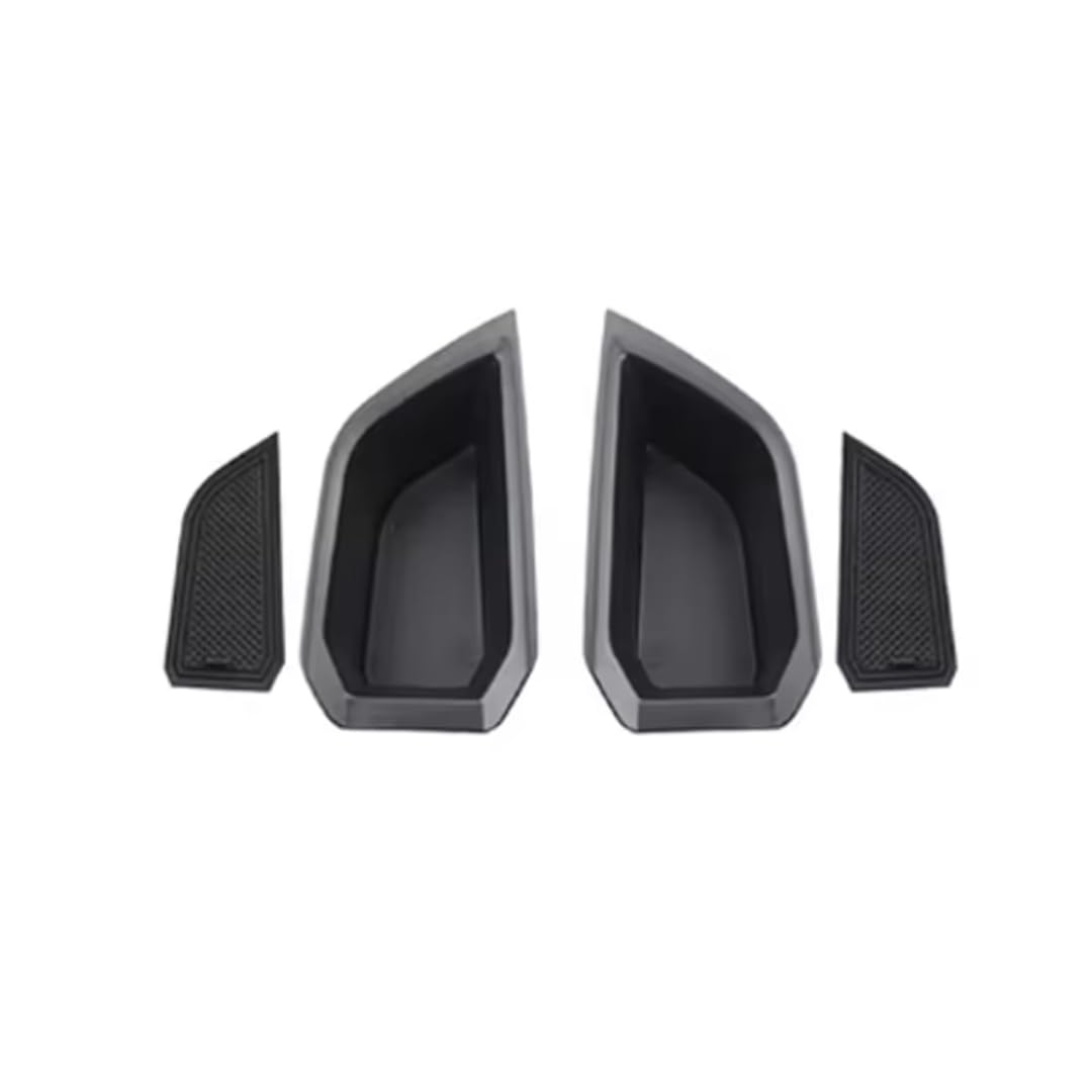 Car organizer for Audi Q4 E-Tron ETron 2019-2025, Car Interior Door Handle Storage Box Storage Tray Door Storage Box ABS(back door 2 pcs)