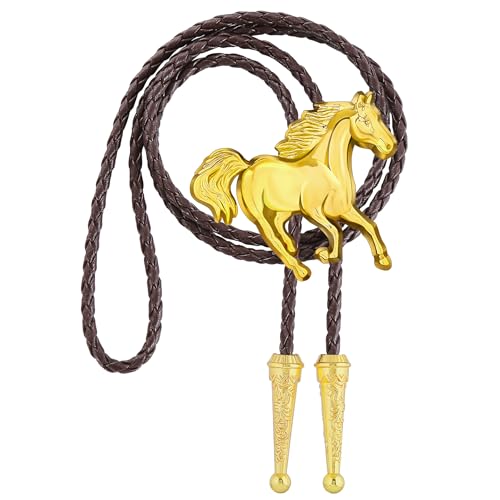 Image of Jeilwiy Bolo Tie for Men, Western Bolero Tie Cowboy Ties Native American Cowgirl Bolo Tie Accessories for Men Women