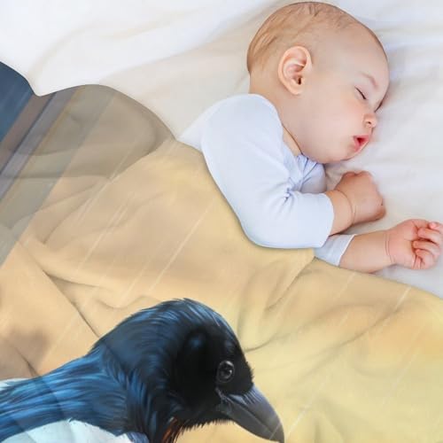 Plaid couverture flannel oiseau très doux et confortable 100x130 - 4