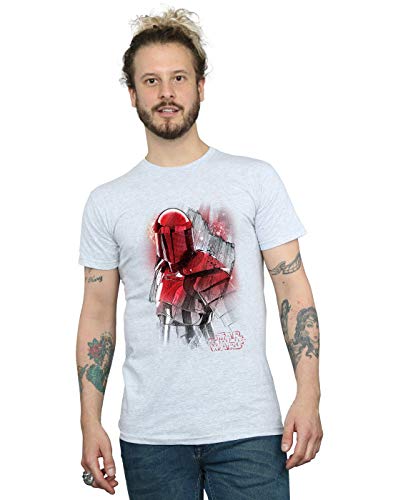 Star Wars Men's The Last Jedi Praetorian Guard Brushed T-Shirt Small Sport Grey