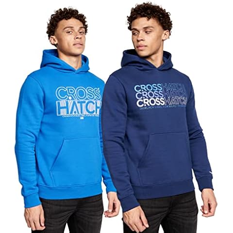 Crosshatch Mens LARMEN 2 Pack Hoodies Cover