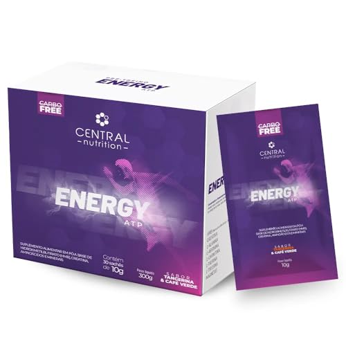 Energy ATP (Creatina, Hidroximetilbutirato de Cálcio, Aminoácidos) 30 Sachês de 10g