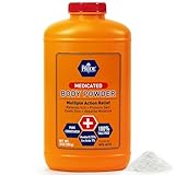 MED PRIDE Medicated Talc-Free Cornstarch Body Powder for Skin, Anti-Itch with Zinc Oxide and Menthol for Men, 10 Oz