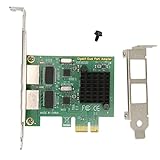 2-Port-Ethernet-Netzwerkkarte PCIe X1 Lane PCI E NIC-Netzwerkkarte für Zuhause