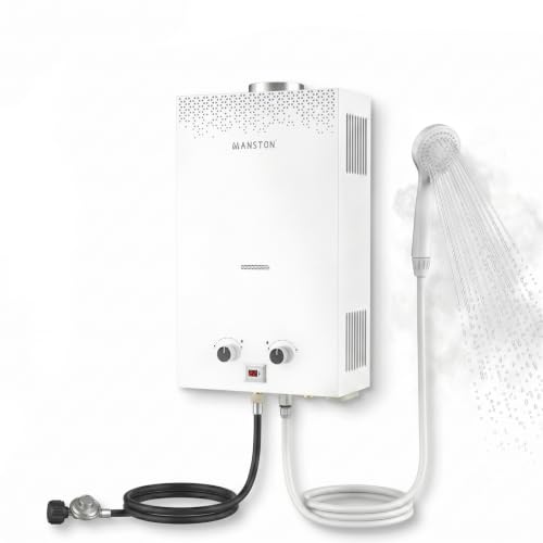 Tankless Water Heater Propane,10L Portable Propane Water Heater for Camping